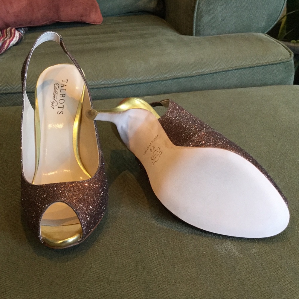 4” Copper Peep-Toe Slingbacks - Picture 3 of 3